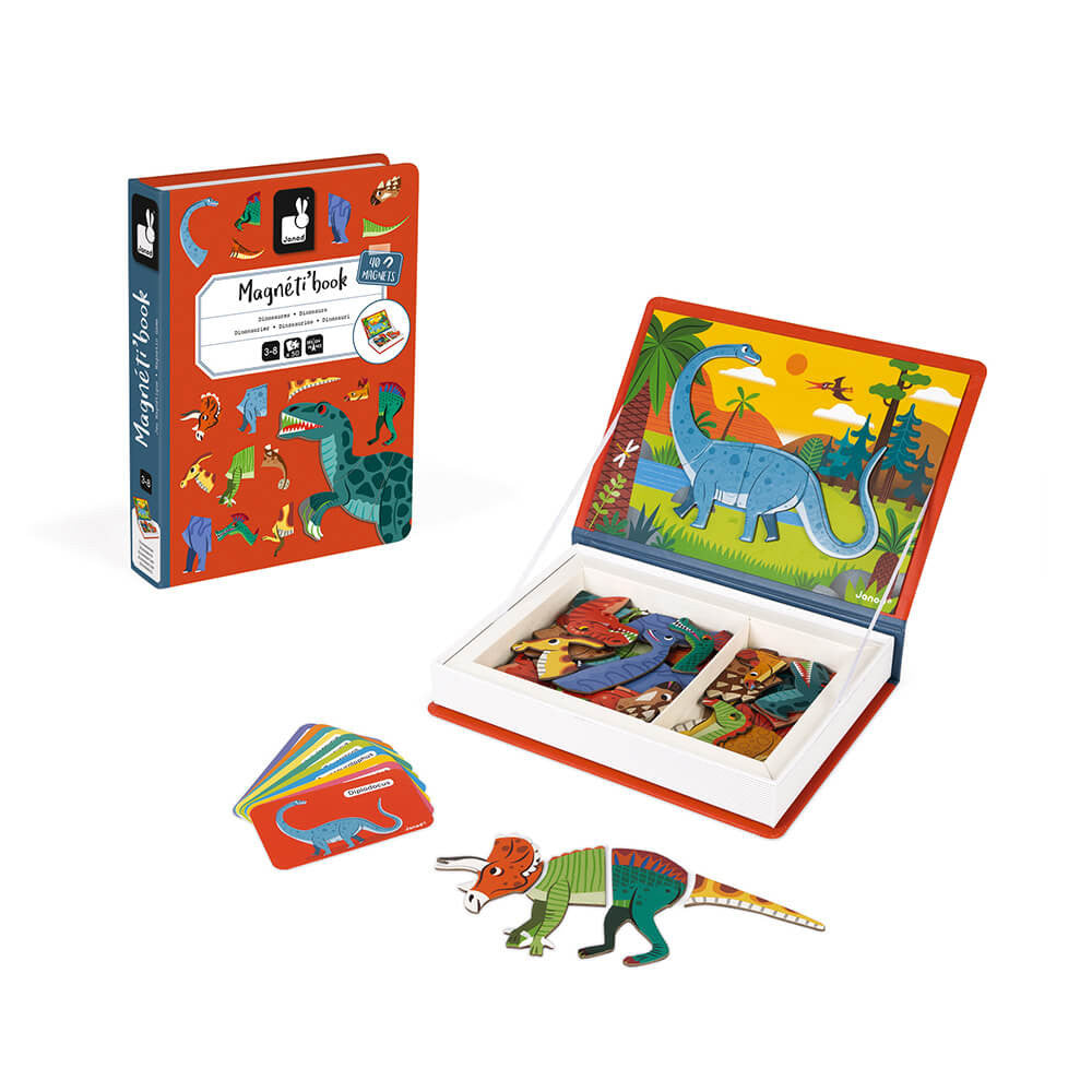 Bubs & Kids | Janod Dinosaurs Magnetic Book by Weirs of Baggot Street