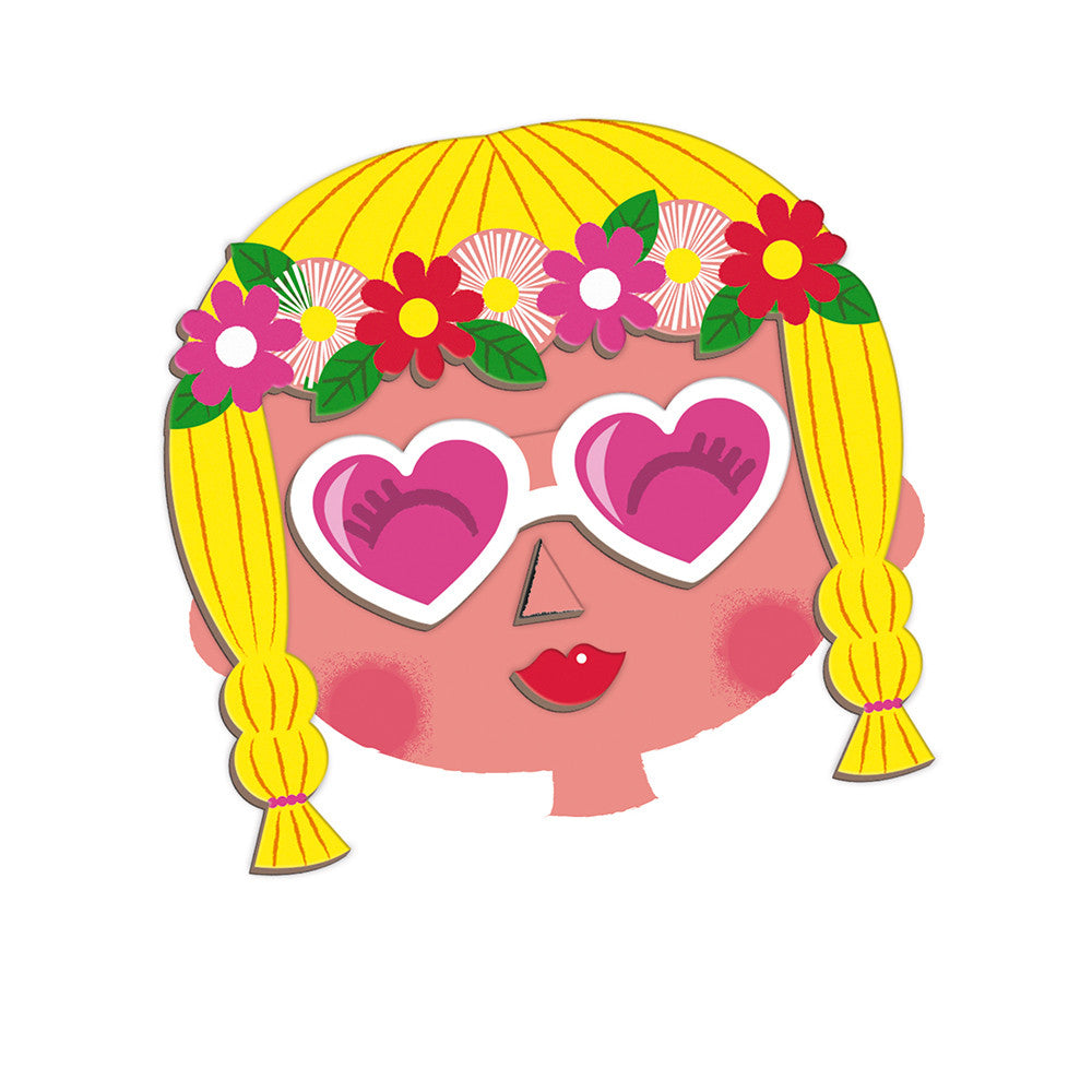 Bubs & Kids | Janod Girls Crazy Faces Magneti'Book by Weirs of Baggot Street