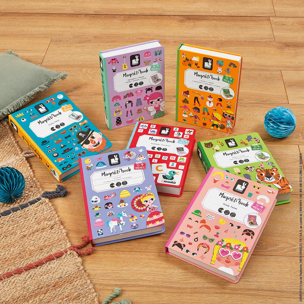 Bubs & Kids | Janod Girls Crazy Faces Magneti'Book by Weirs of Baggot Street