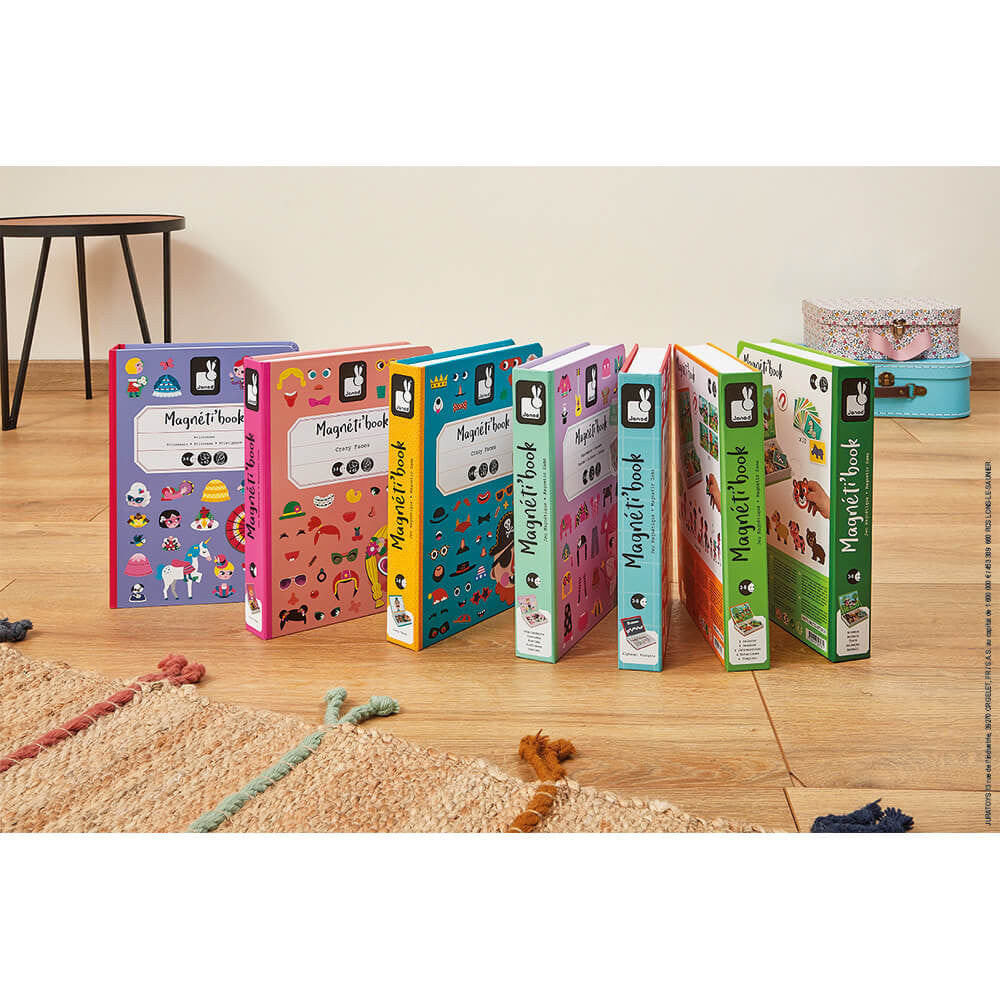 Bubs & Kids | Janod Girls Crazy Faces Magneti'Book by Weirs of Baggot Street