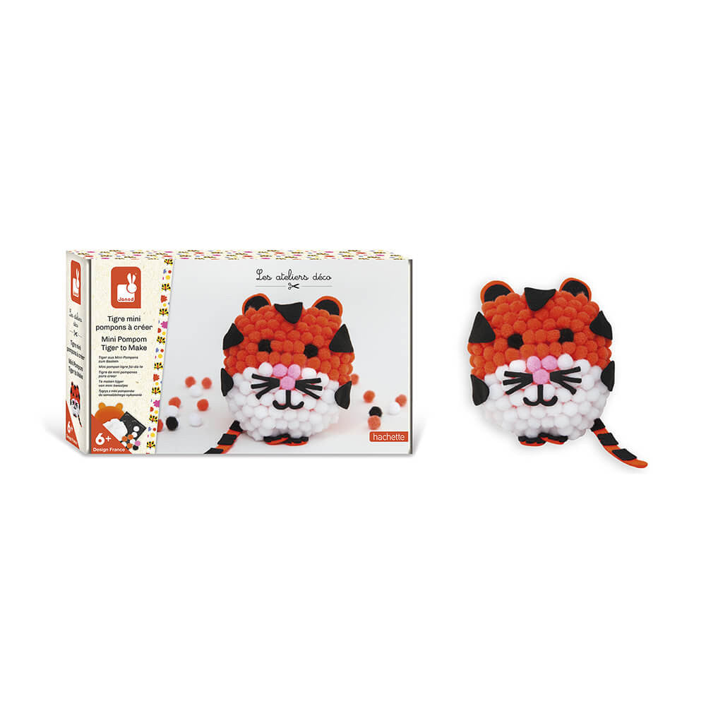 Bubs & Kids | Janod Mini Pompom Tiger To Make by Weirs of Baggot Street