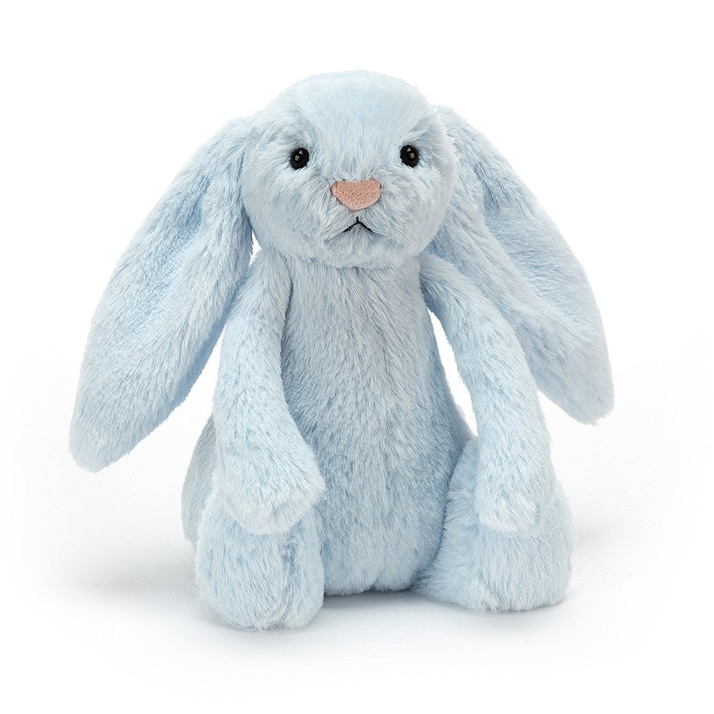 Bubs & Kids | Jellycat Bashful Blue Bunny Rattle by Weirs of Baggot Street