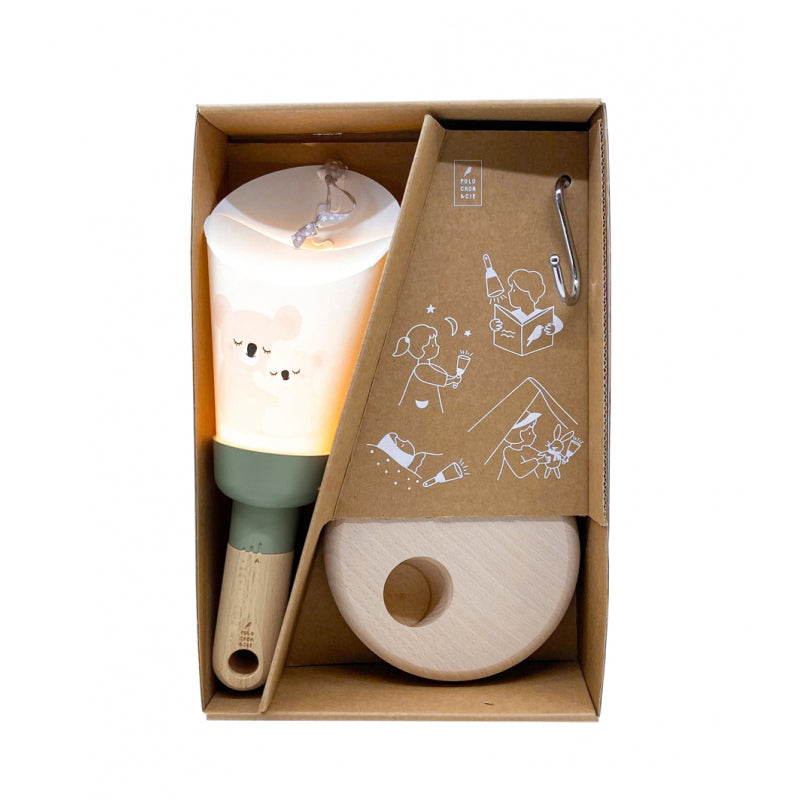 Bubs & Kids | Polochon Portable 5-In-1 Nightlight Green Koalas by Weirs of Baggot Street