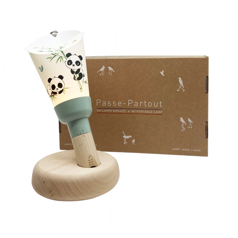 Bubs & Kids | Polochon Portable 5-In-1 Nightlight Green Panda by Weirs of Baggot Street