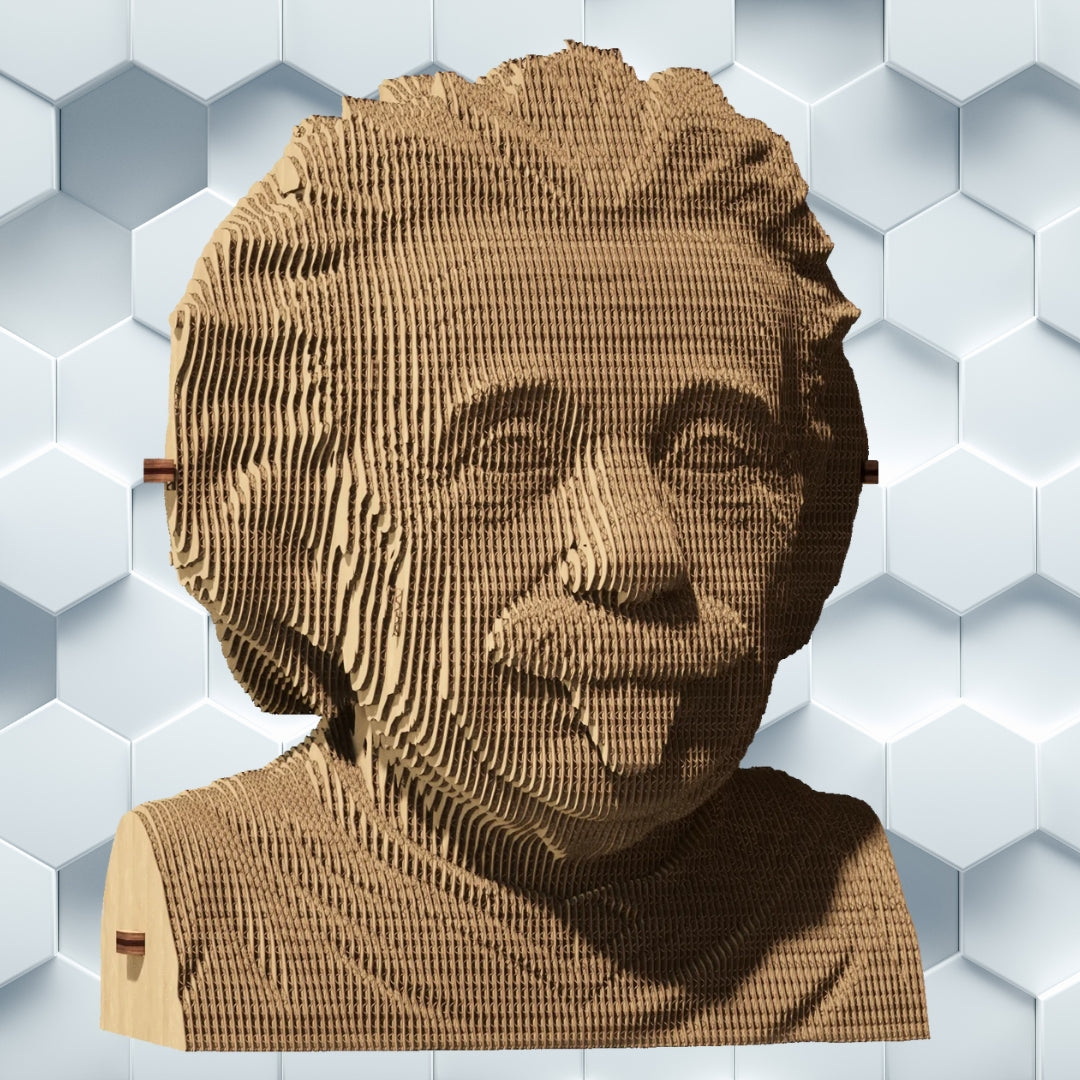 Cartonic 3D Cardboard Puzzle Albert Einstein | Fabulous Gifts by Weirs of Baggot Street