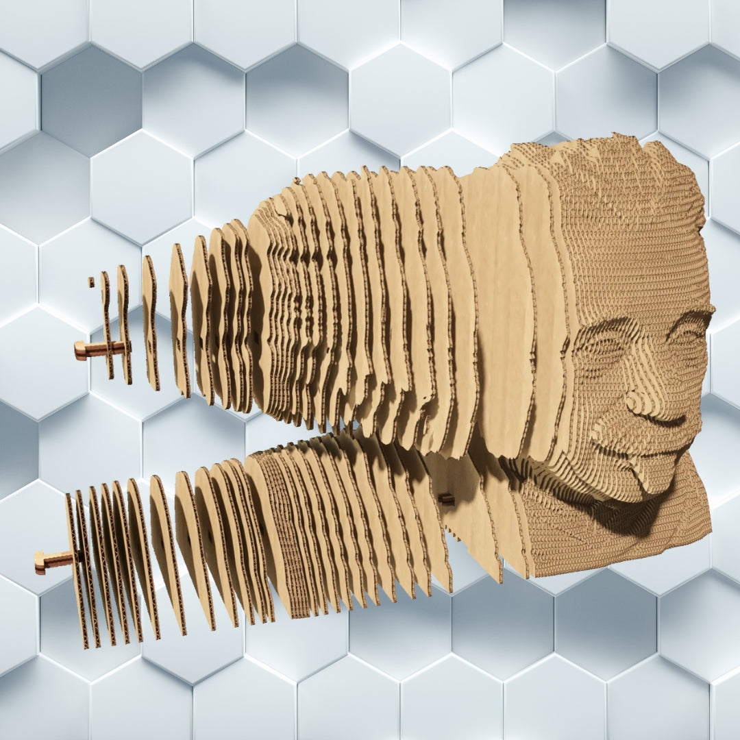 Cartonic 3D Cardboard Puzzle Albert Einstein | Fabulous Gifts by Weirs of Baggot Street