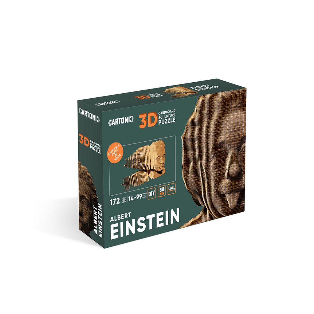 Cartonic 3D Cardboard Puzzle Albert Einstein | Fabulous Gifts by Weirs of Baggot Street