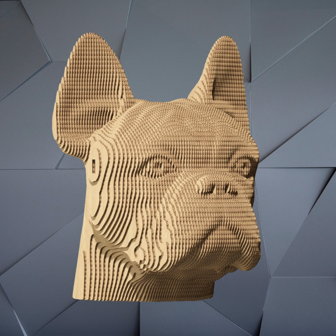 Cartonic 3D Cardboard Puzzle Bulldog | Fabulous Gifts by Weirs of Baggot Street