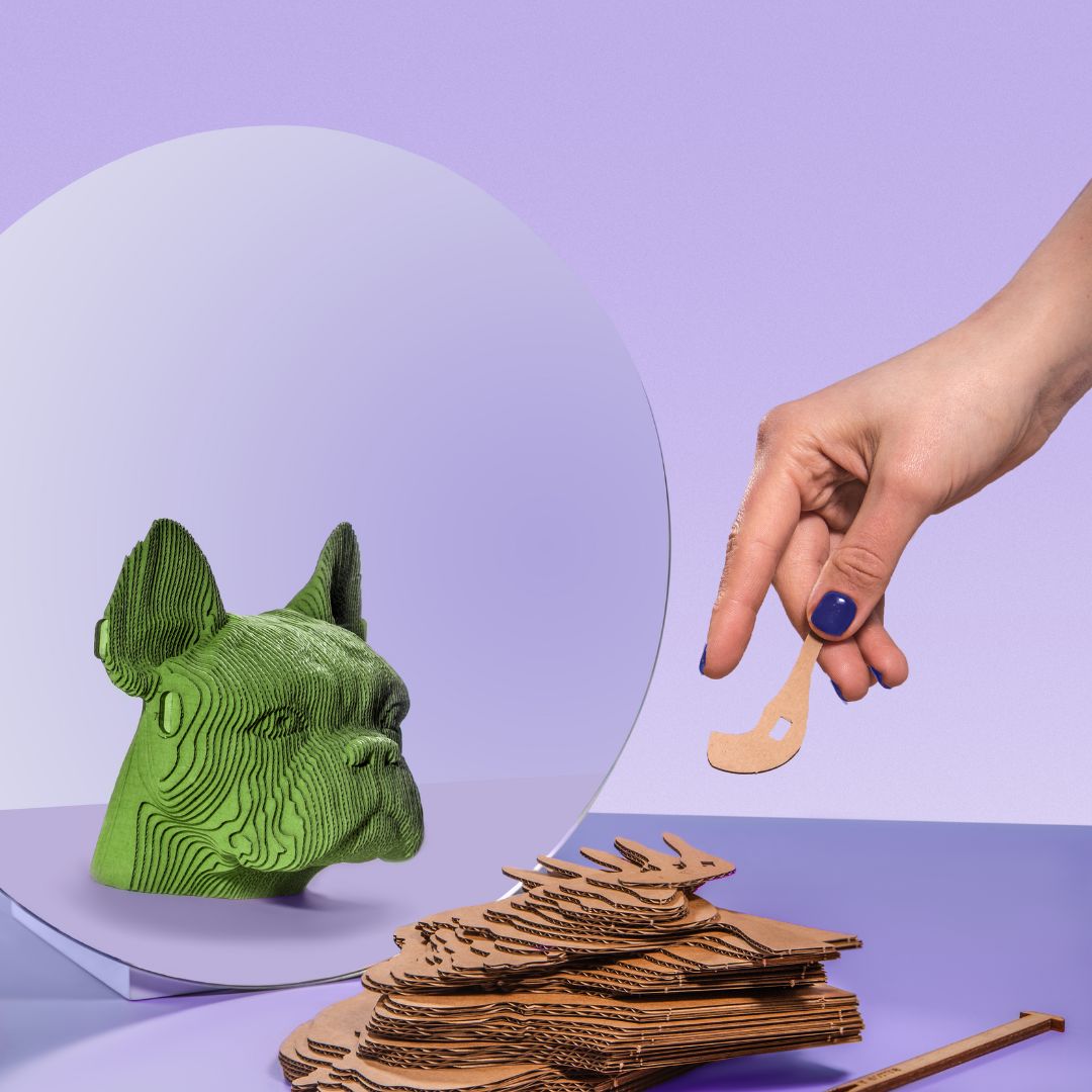 Cartonic 3D Cardboard Puzzle Bulldog | Fabulous Gifts by Weirs of Baggot Street
