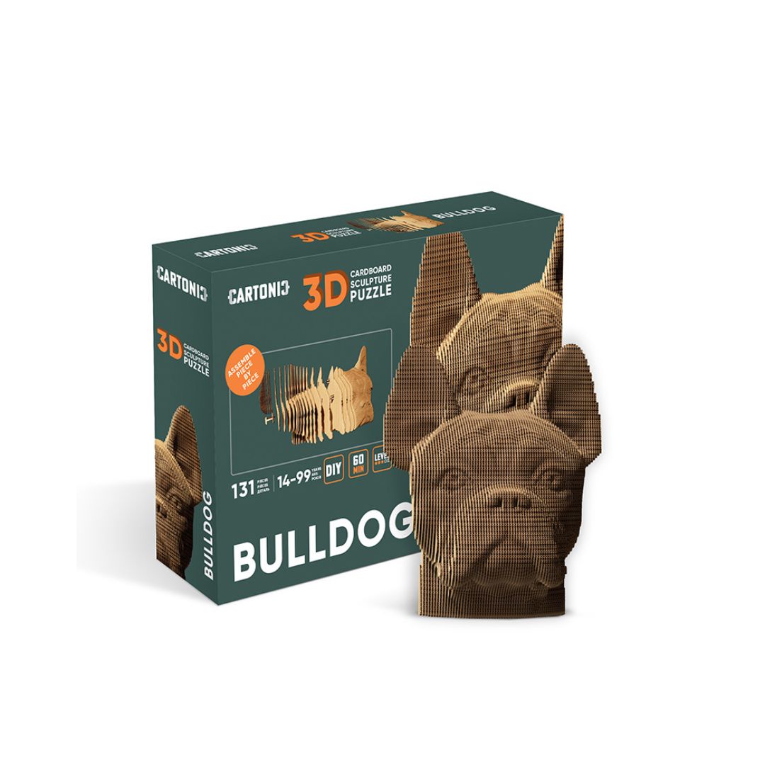 Cartonic 3D Cardboard Puzzle Bulldog | Fabulous Gifts by Weirs of Baggot Street