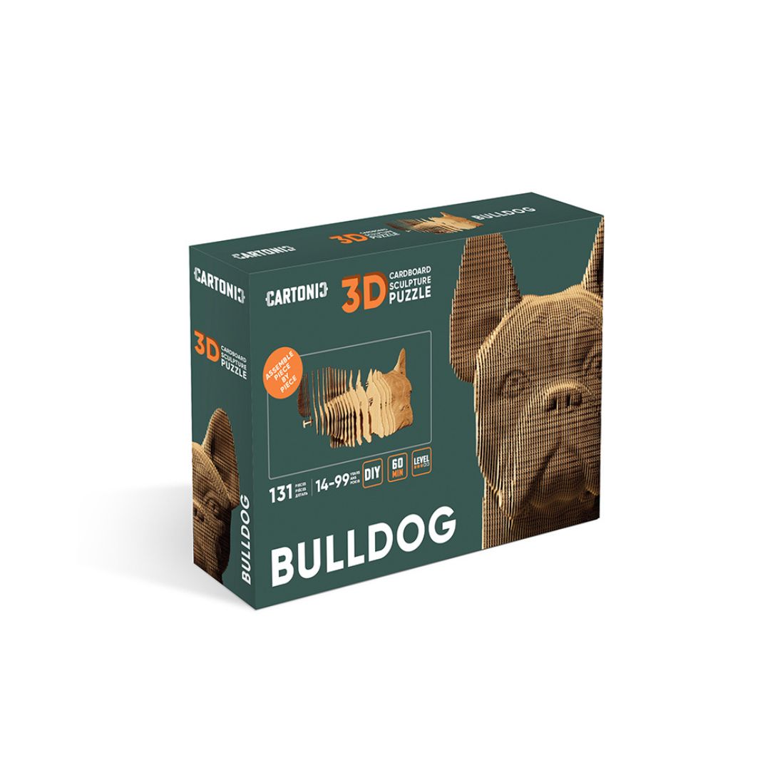 Cartonic 3D Cardboard Puzzle Bulldog | Fabulous Gifts by Weirs of Baggot Street