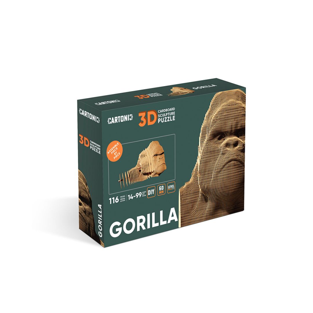 Cartonic 3D Cardboard Puzzle Gorilla | Fabulous Gifts by Weirs of Baggot Street