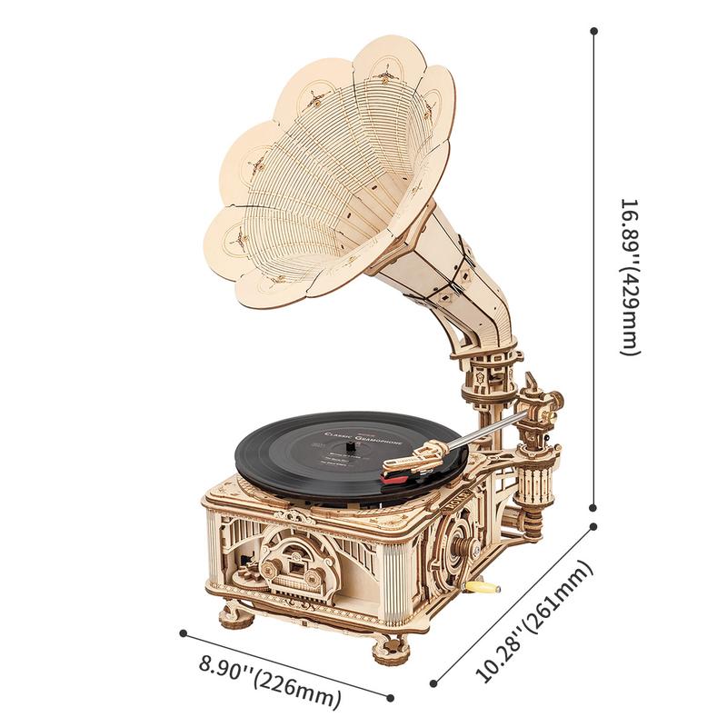 Robotime Classic Gramophone