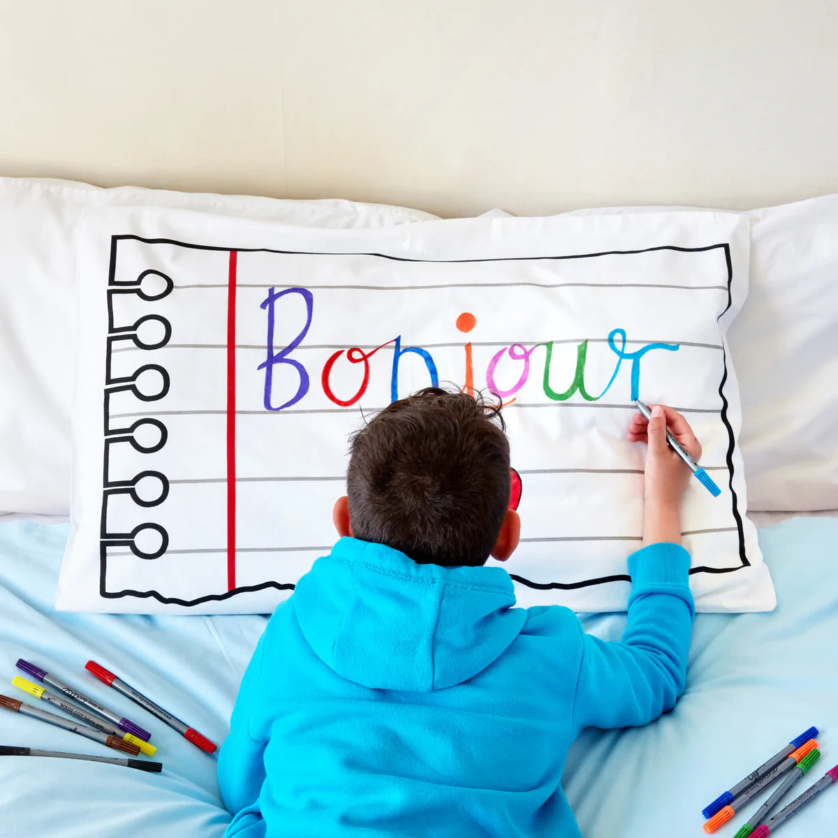 Fab Gifts | Eat Sleep Doodle Pillowcase Doodle by Weirs of Baggot Street