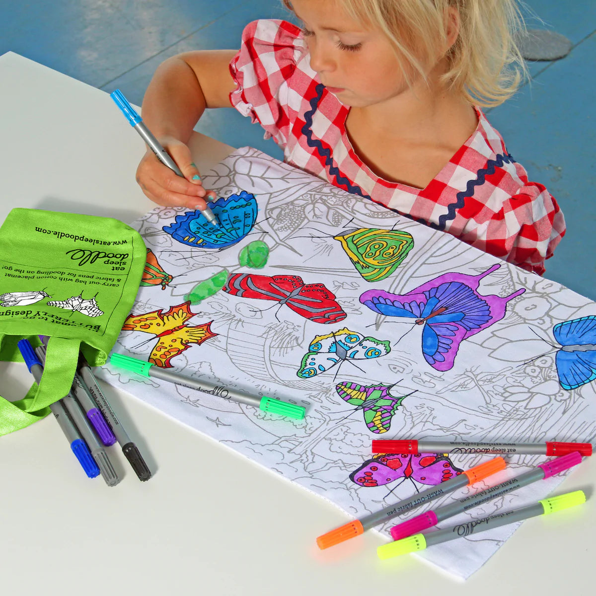 Fab Gifts | Eat Sleep Doodle Placemat Butterfly by Weirs of Baggot Street