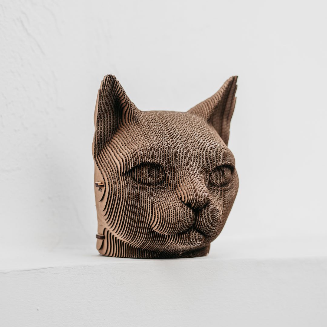 Fab Gifts | Cartonic 3D Cardboard Puzzle Cat by Weirs of Baggot Street