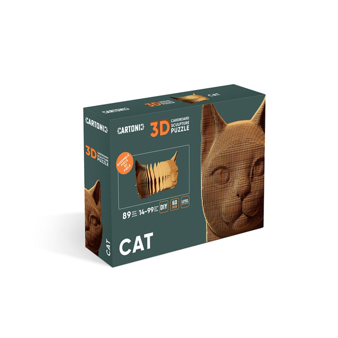 Fab Gifts | Cartonic 3D Cardboard Puzzle Cat by Weirs of Baggot Street