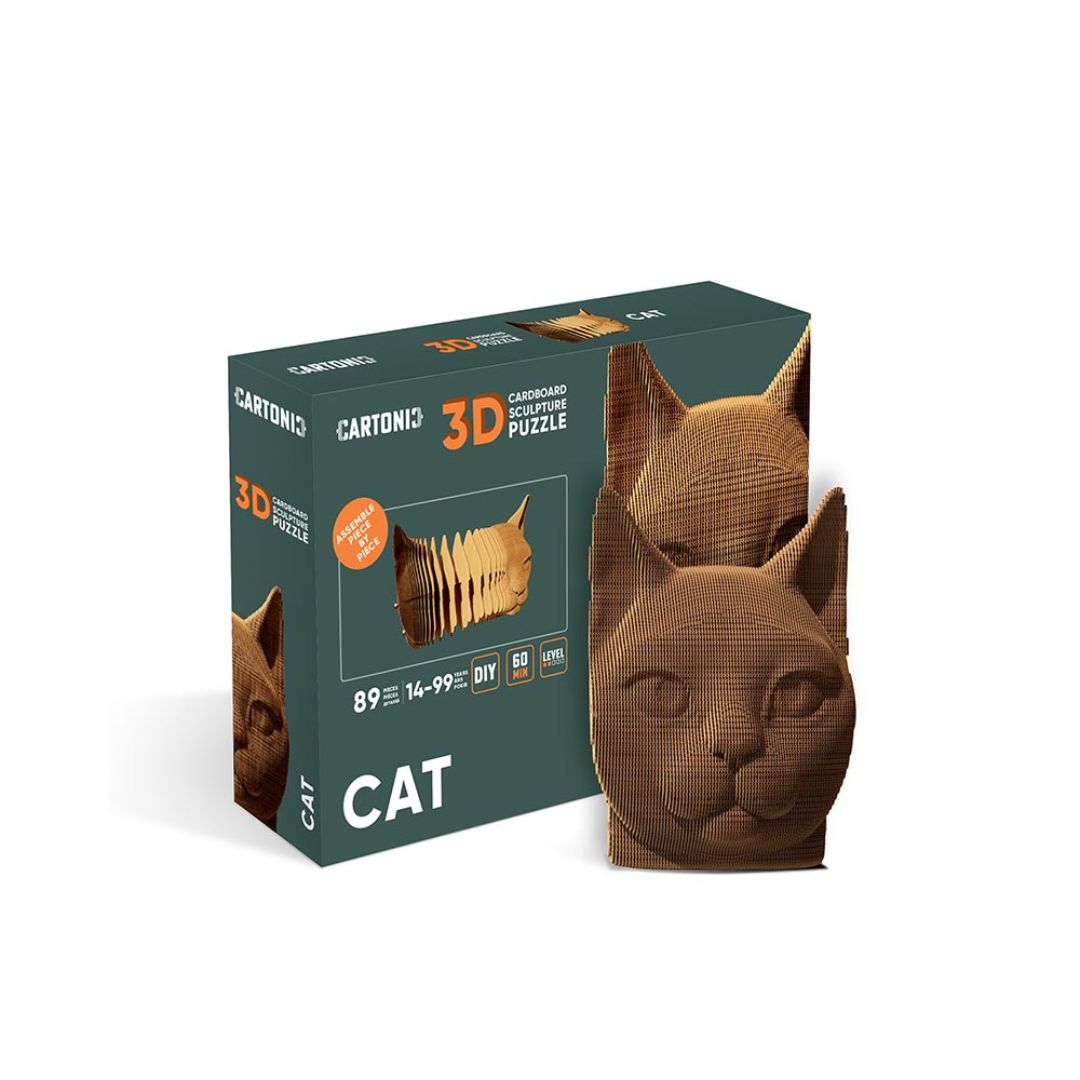 Fab Gifts | Cartonic 3D Cardboard Puzzle Cat by Weirs of Baggot Street