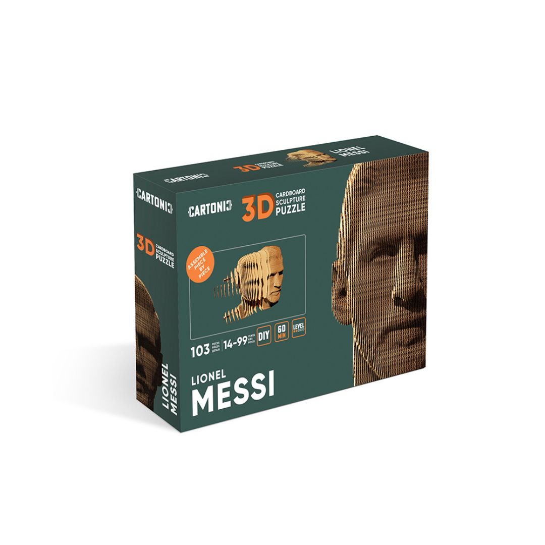 Fab Gifts | Cartonic 3D Cardboard Puzzle Lionel Messi by Weirs of Baggot Street