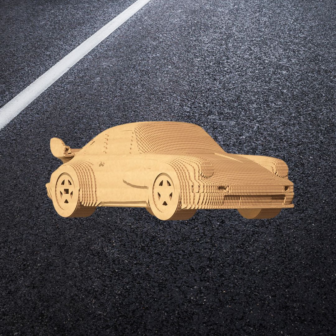 Fab Gifts | Cartonic 3D Cardboard Puzzle Porsche 911 by Weirs of Baggot Street