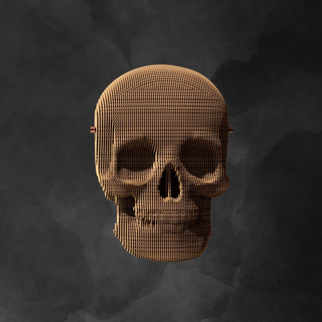 Fab Gifts | Cartonic 3D Cardboard Puzzle Skull by Weirs of Baggot Street