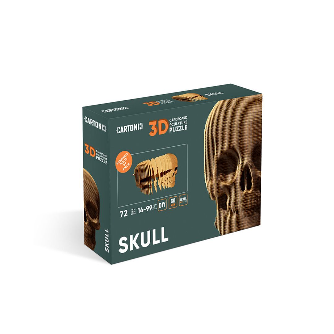 Fab Gifts | Cartonic 3D Cardboard Puzzle Skull by Weirs of Baggot Street