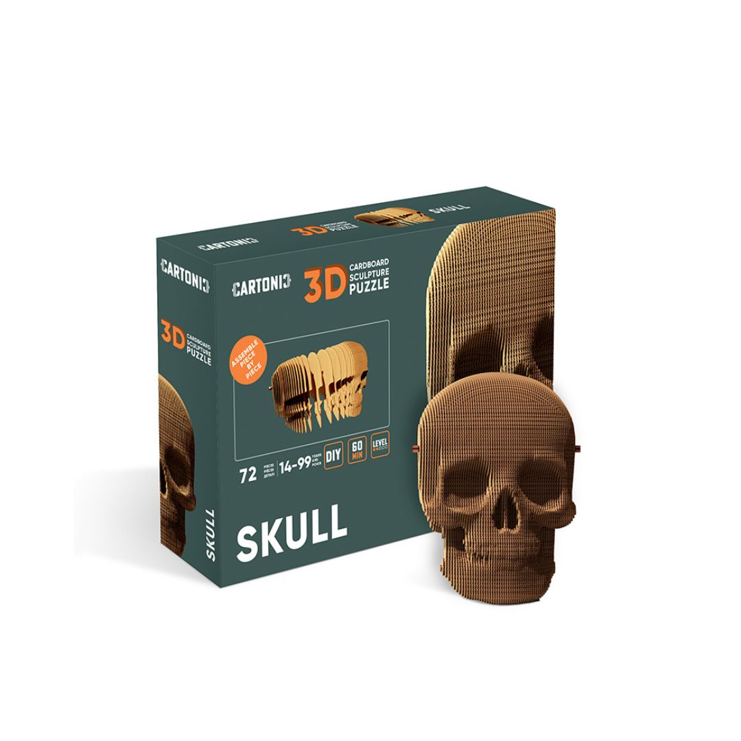 Fab Gifts | Cartonic 3D Cardboard Puzzle Skull by Weirs of Baggot Street