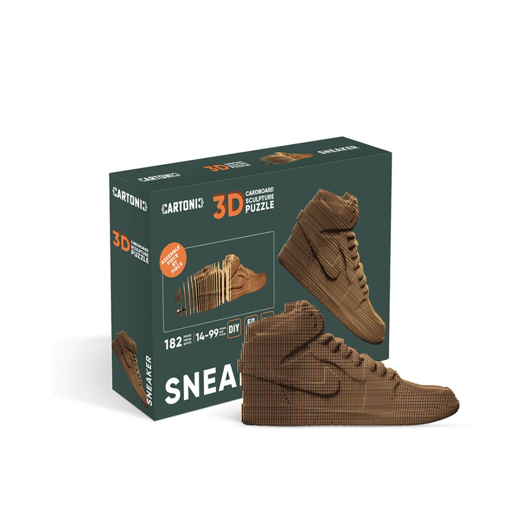 Fab Gifts | Cartonic 3D Cardboard Puzzle Sneaker Medium by Weirs of Baggot Street