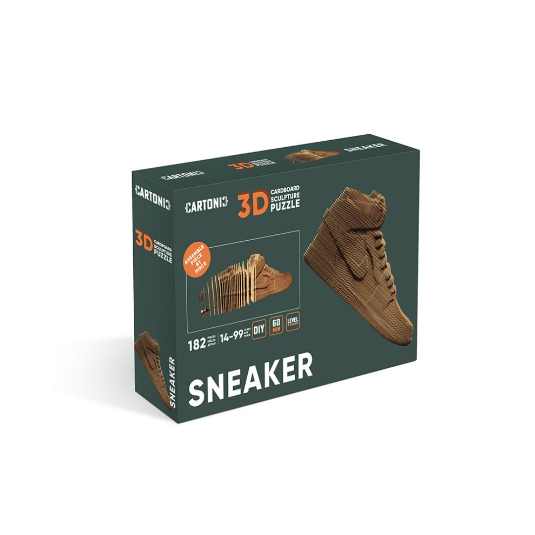 Fab Gifts | Cartonic 3D Cardboard Puzzle Sneaker Medium by Weirs of Baggot Street