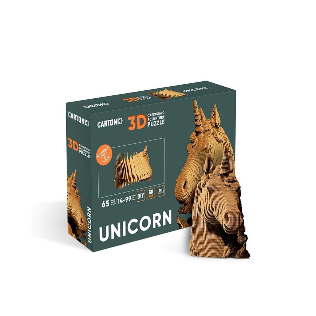 Fab Gifts | Cartonic 3D Cardboard Puzzle Unicorn by Weirs of Baggot Street