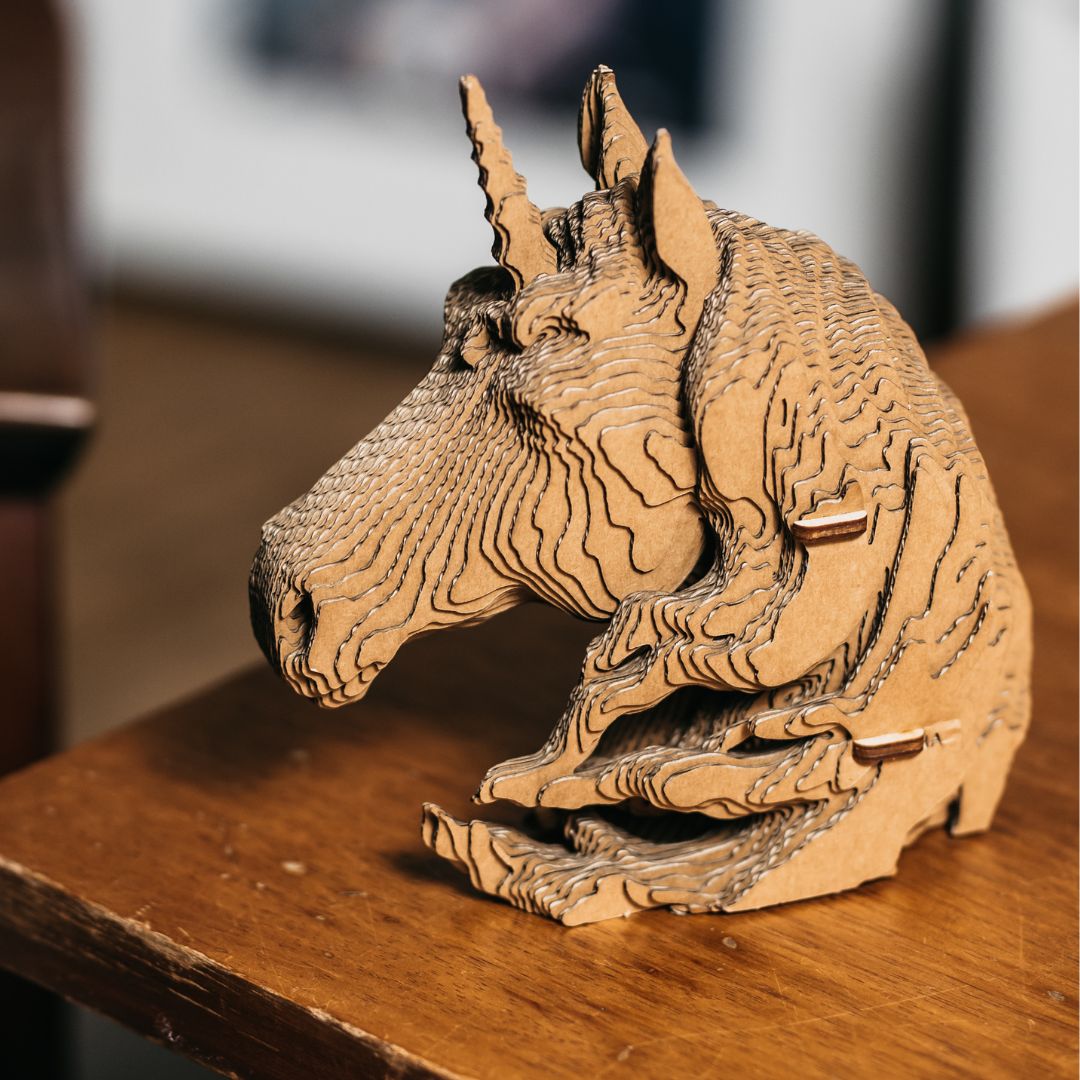 Fab Gifts | Cartonic 3D Cardboard Puzzle Unicorn by Weirs of Baggot Street