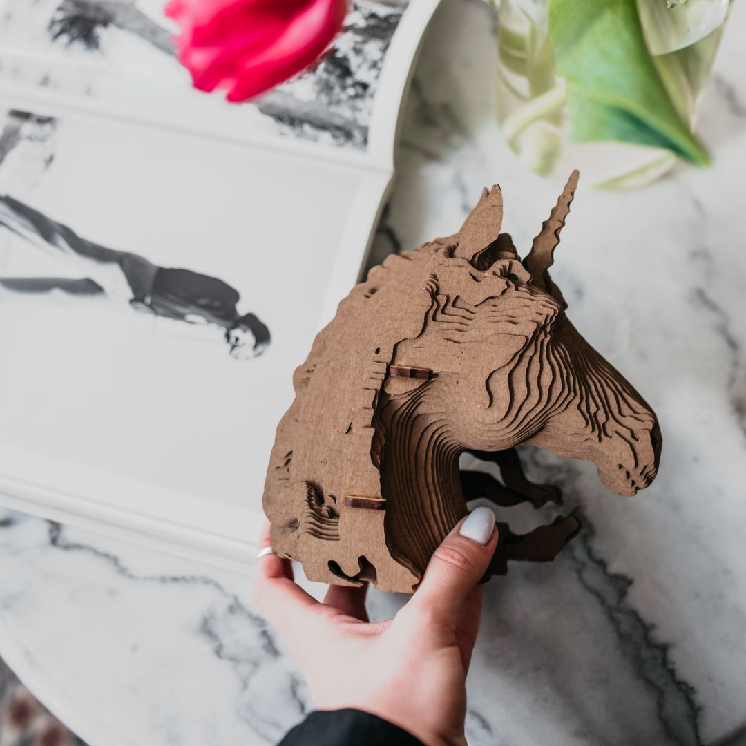 Fab Gifts | Cartonic 3D Cardboard Puzzle Unicorn by Weirs of Baggot Street