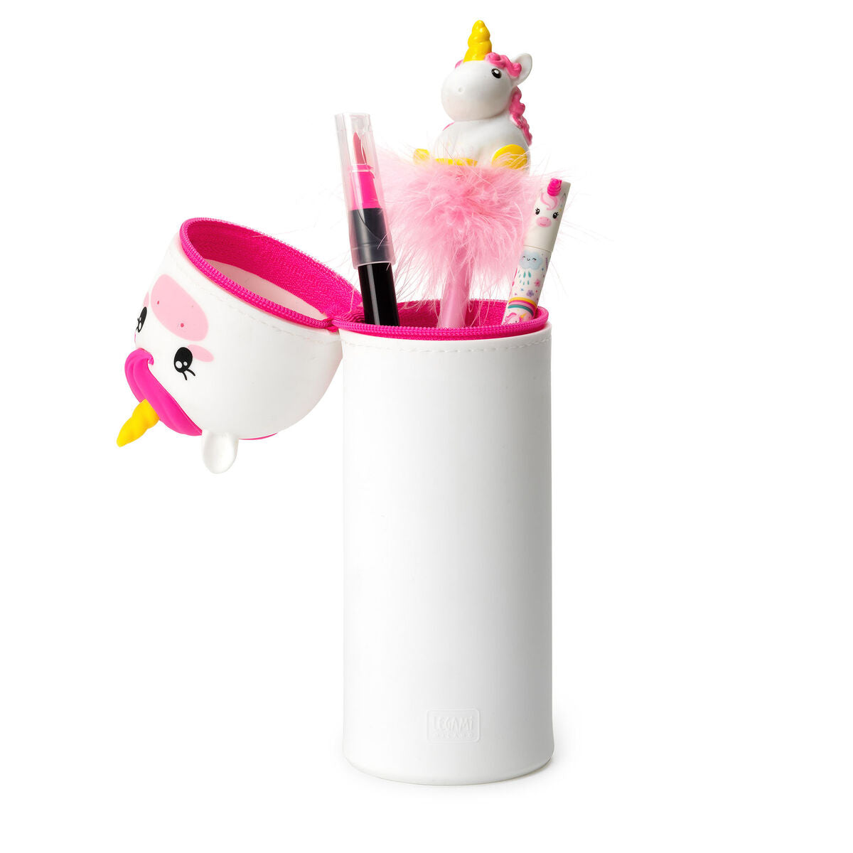 Fab Gifts | Legami Kawaii  2-In-1 Soft Silicone Pencil Case Unicorn by Weirs of Baggot Street