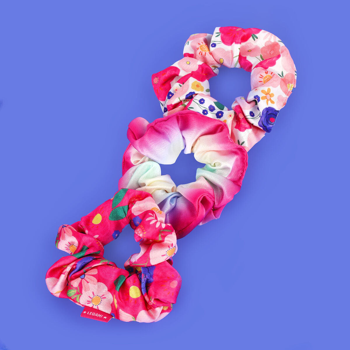 Fab Gifts | Legami Set Of 3 Hair Scrunchies Flowers by Weirs of Baggot Street