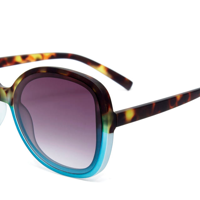 Fab Gifts | Okkia Sunglasses Butterfly Havana Blue by Weirs of Baggot Street