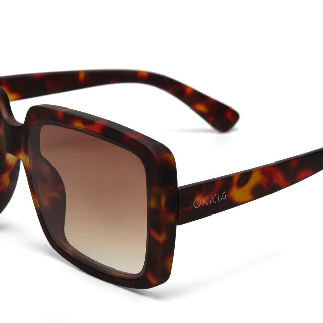 Fab Gifts | Okkia Sunglasses Square Classic Brown Gradient  by Weirs of Baggot Street