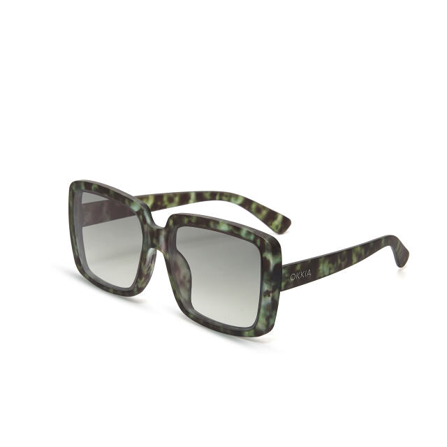 Fab Gifts | Okkia Sunglasses Square Kale Green Gradient  by Weirs of Baggot Street