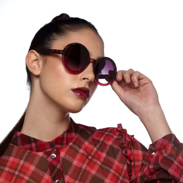 Fab Gifts | Okkia Sunglasses Tondo Havana Pink by Weirs of Baggot Street