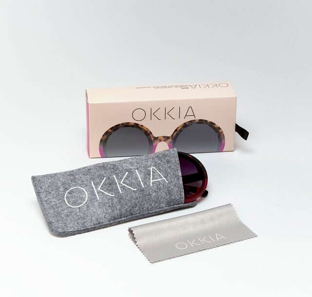 Fab Gifts | Okkia Sunglasses Tondo Havana Pink by Weirs of Baggot Street