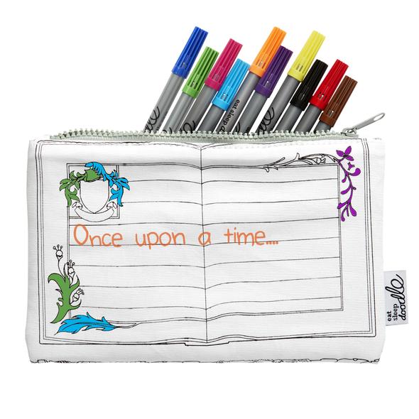 Eat Sleep Doodle Fairytale & Legends Pencil Case - Colour in & Learn