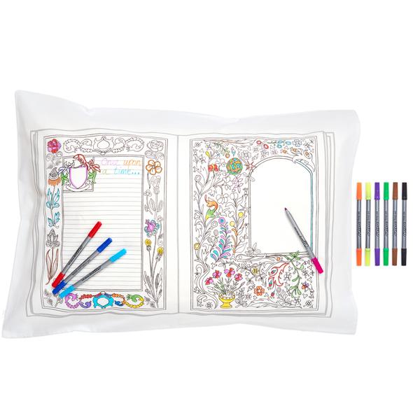 Eat Sleep Doodle Fairytale & Legends Pillow Case - Colour in & Learn