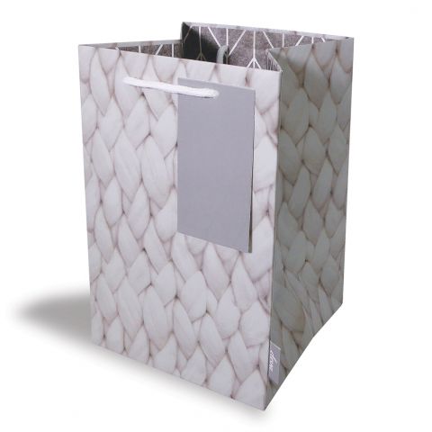 Giftwrap & Bags | Gift Bag Tall - Chevron Knit by Weirs of Baggot St