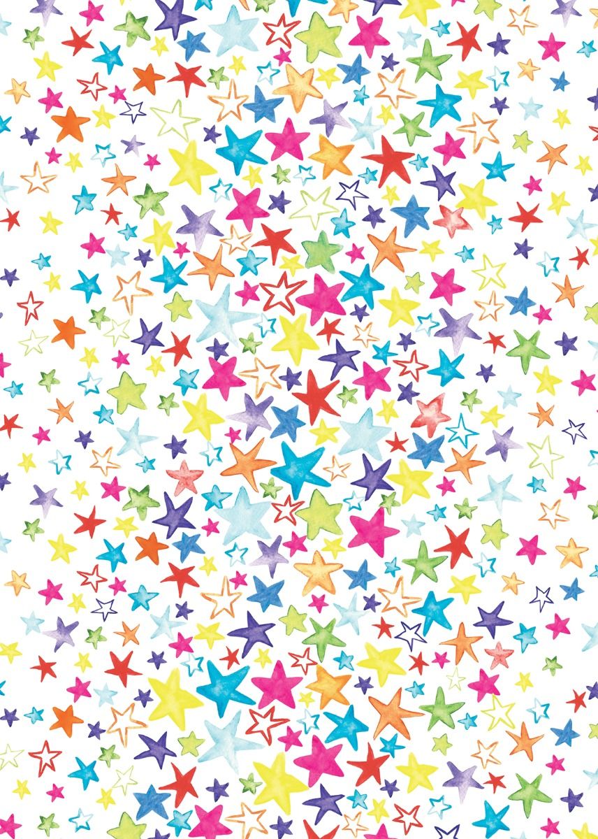 Giftwrap & Bags | Gift Wrap 3M Rainbow Stars by Weirs of Baggot St