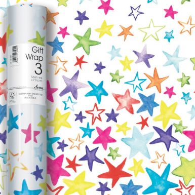 Giftwrap & Bags | Gift Wrap 3M Rainbow Stars by Weirs of Baggot St