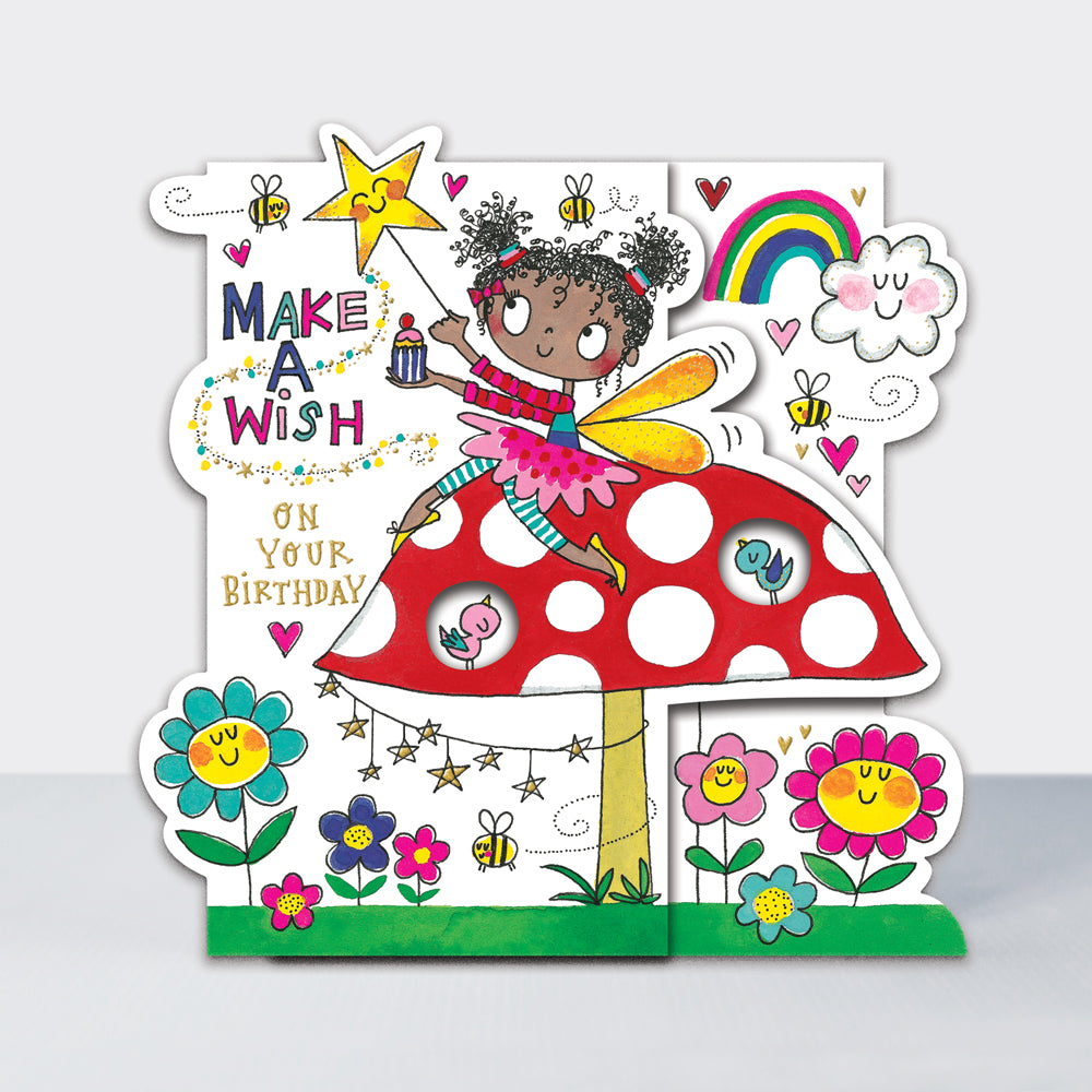 Greeting Card - Rachel Ellen Hip Hop - Make A Wish Fairy Card by Weirs of Baggot Street