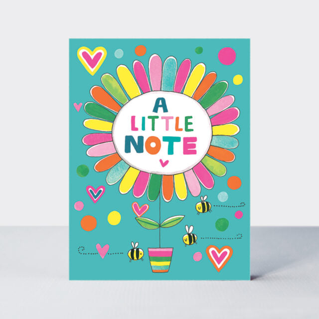 Greeting Card - Rachel Ellen Pack of 10 Notecards - A little Note Flower Pot by Weirs of Baggot Street