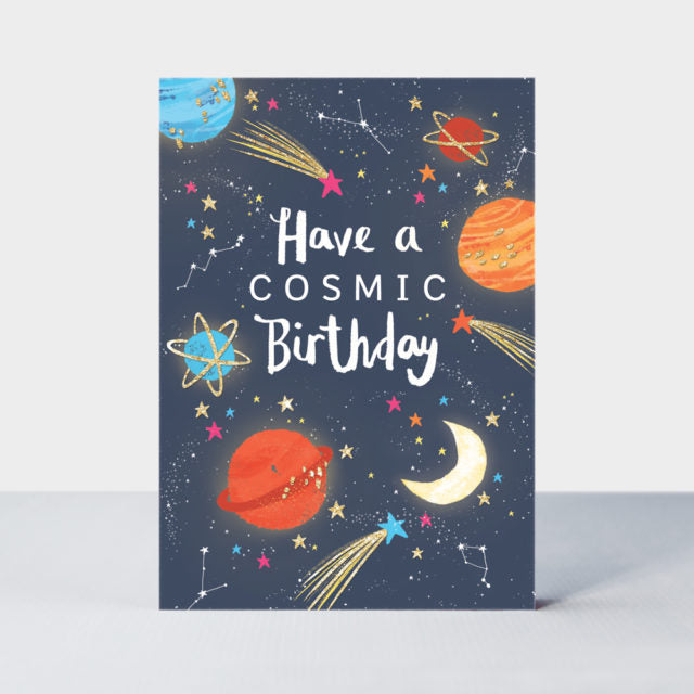 Greeting Card | Rachel Ellen Hip Hop - Cosmic Birthday Space Card by Weirs of Baggot Street