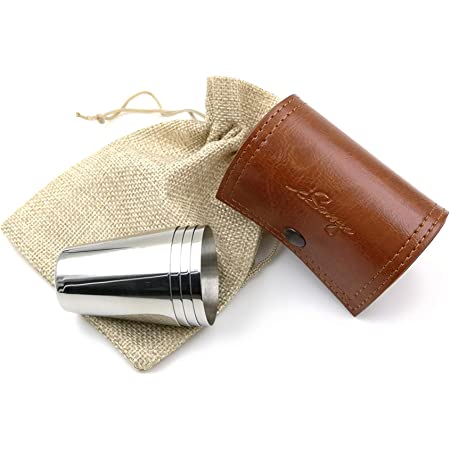 Fabulous Gifts | Kikkerland - Set Of 4 Shot Glasses W Leather Case by Weirs of Baggot Street