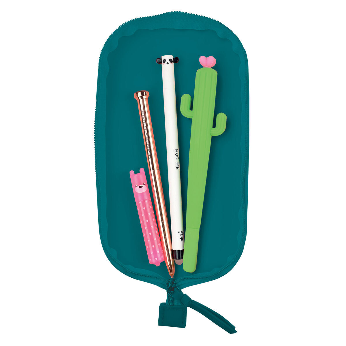 Back to School | Legami Soft Silicone Pencil Case Petrol Blue by Weirs of Baggot St