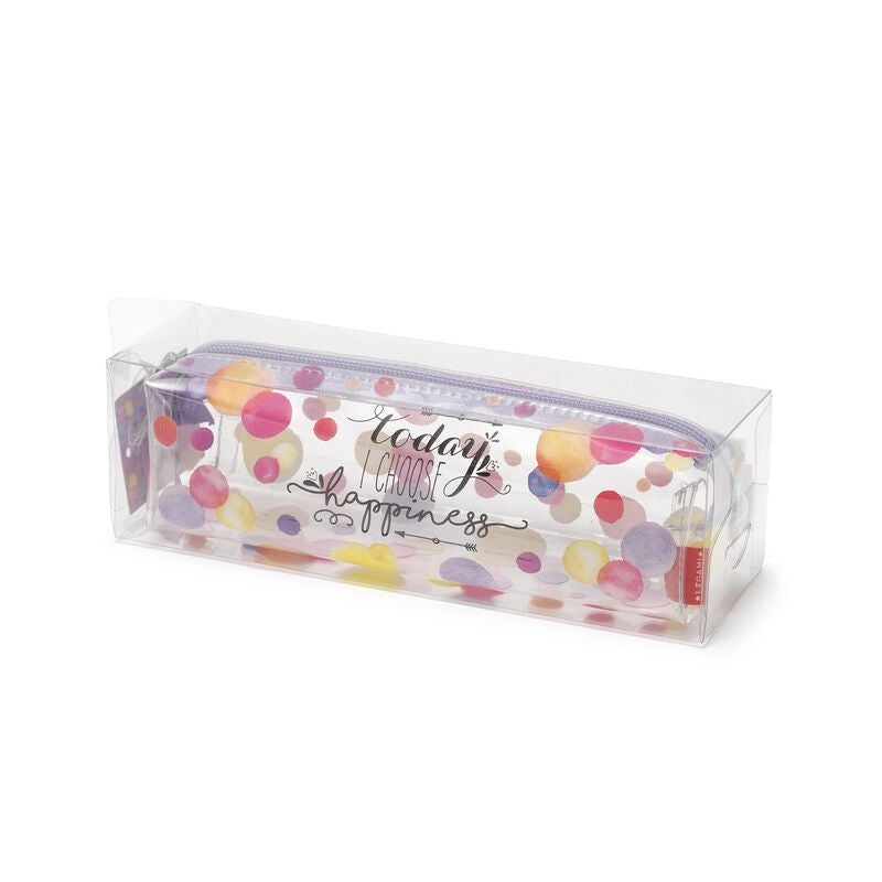 Legami Transparent Pencil Case - Happiness by Weirs of Baggot Street